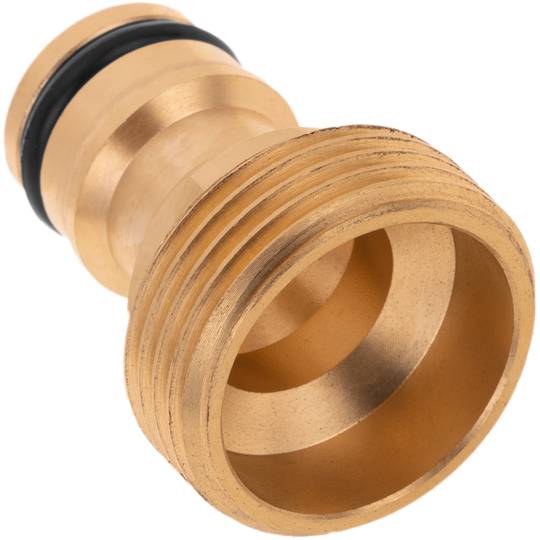 Pack de 2 unitats adaptador d'aixeta amb rosca mascle de 3/4“ de llautó