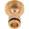 Pack de 2 unitats adaptador d'aixeta amb rosca mascle de 3/4“ de llautó