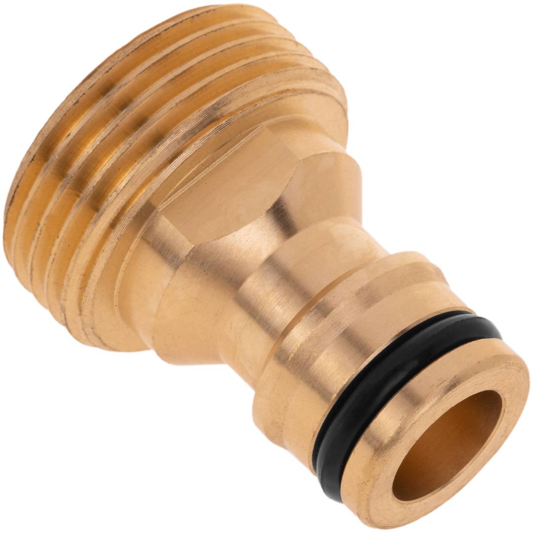 Pack de 2 unitats adaptador d'aixeta amb rosca mascle de 3/4“ de llautó
