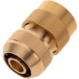 Ligação rápida dupla de latão zincado de 15 mm para instalação de controlador de irrigação