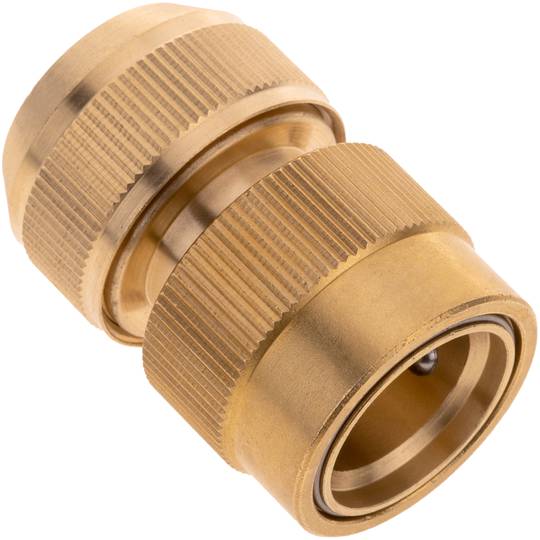 Enllaç ràpid doble de 15 mm de llautó zincat per instal·lació de programador de reg