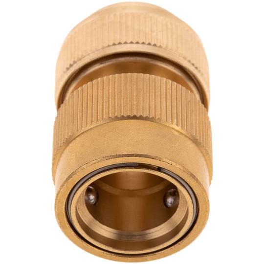 Enllaç ràpid doble de 15 mm de llautó zincat per instal·lació de programador de reg