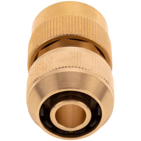 Enllaç ràpid doble de 15 mm de llautó zincat per instal·lació de programador de reg