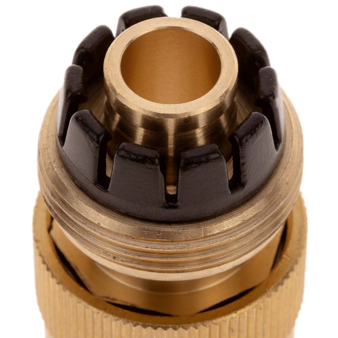 Enllaç ràpid doble de 15 mm de llautó zincat per instal·lació de programador de reg