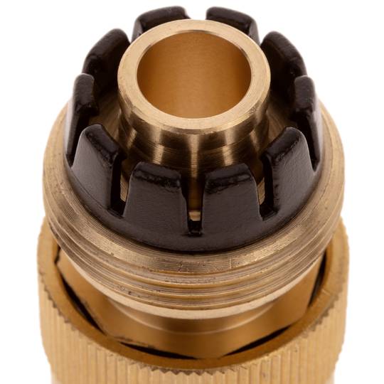 Enllaç ràpid doble de 15 mm de llautó zincat per instal·lació de programador de reg