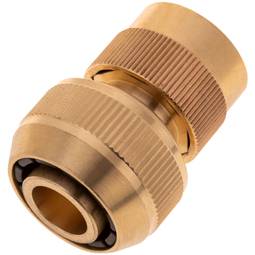 Ligação rápida dupla de latão zincado de 19 mm para instalação de controlador de irrigação