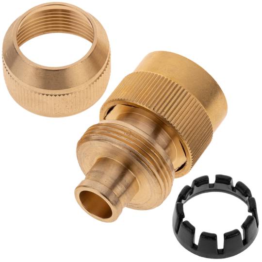 Doppia maglia rapida da 19 mm in ottone zincato per l'installazione del programmatore di irrigazione