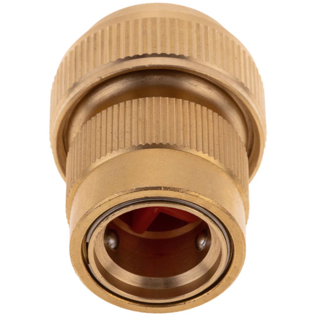 Verzinkt messing 19 mm dubbele stop snelkoppeling voor installatie van irrigatieprogrammeur