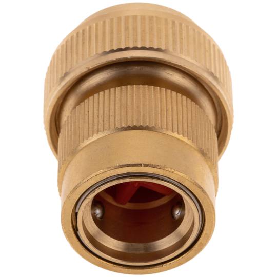 Verzinkt messing 19 mm dubbele stop snelkoppeling voor installatie van irrigatieprogrammeur