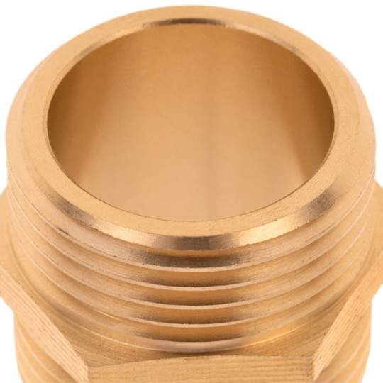 Confezione da 5 unità di nipplo in ottone zincato da 1/2