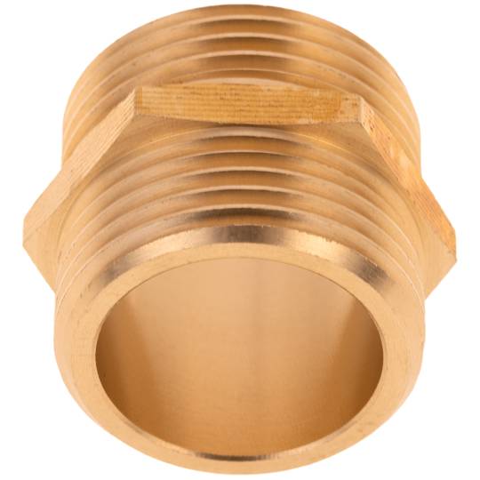 Confezione da 5 unità di nipplo in ottone zincato da 1/2