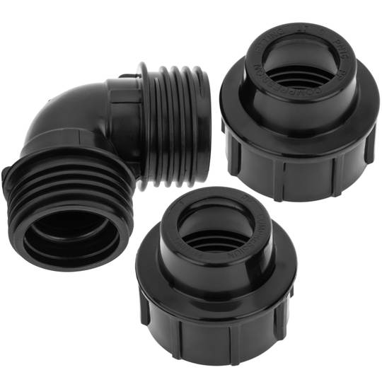 Conexão em cotovelo de polietileno de 32 mm x 1“ para sistema de irrigação