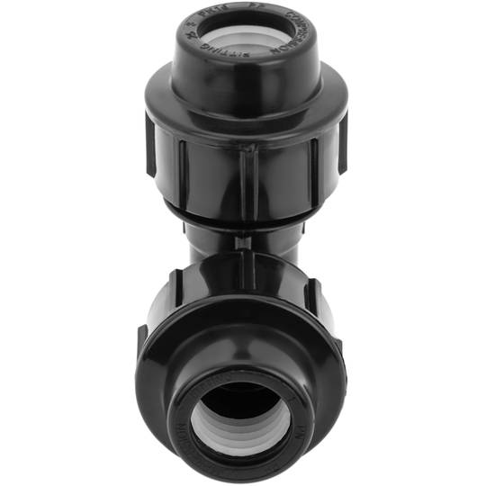 Conexão em cotovelo de polietileno de 32 mm x 1“ para sistema de irrigação