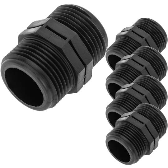 Pack de 5 unidades machón de polipropileno de 1“ para sistema de riego