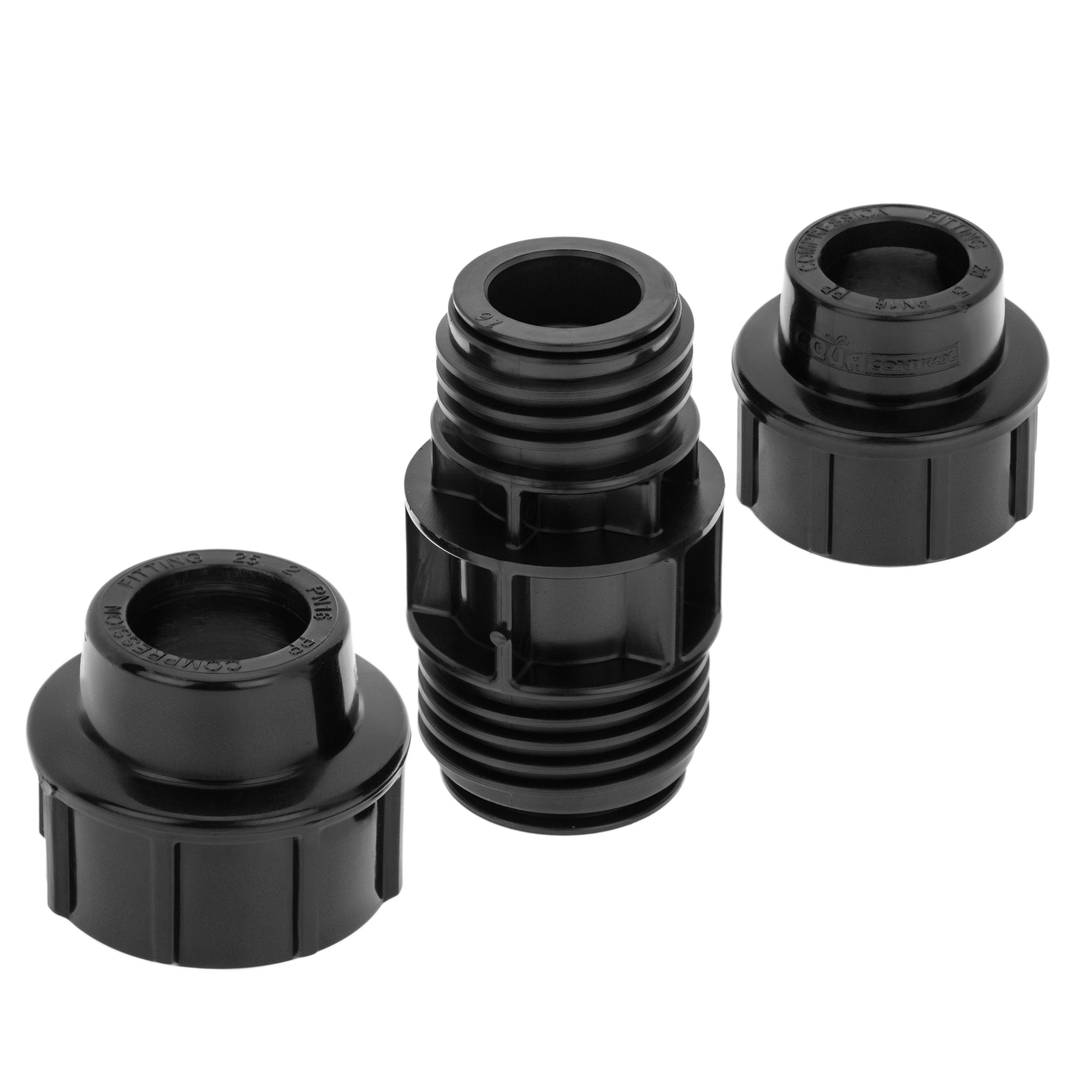 Pack de 5 unités raccord en polypropylène réduit de 25 x 20 mm de 3/4