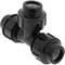 Pak van 5 stuks polyethyleen T-aansluiting 25 mm x 3/4“ voor irrigatiesysteem