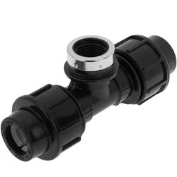 Confezione da 5 unità Raccordo a T con filetto femmina in polietilene 20 mm x 1/2“ per impianto di irrigazione