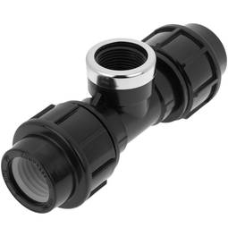 5 Stück T-Anschluss mit Polyethylen-Innengewinde 25 mm x 3/4“ für Bewässerungssystem
