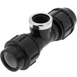 T connection with female polyethylene thread 32 mm x 1“ for irrigation system