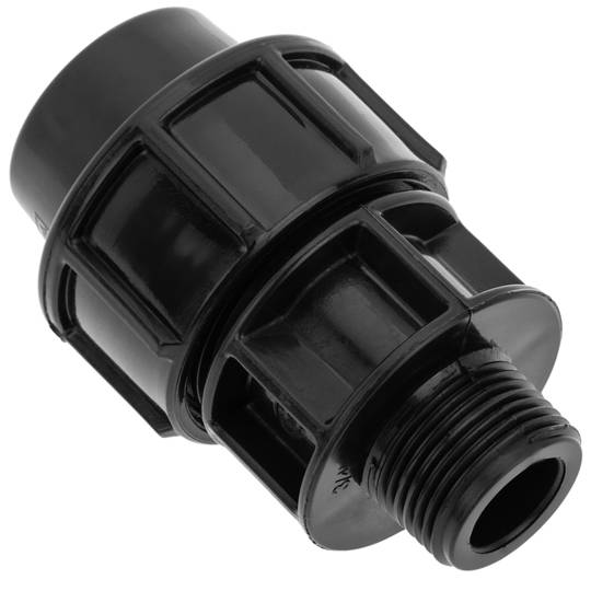 Packung mit 5 Stück Polyäthylenanschluss mit Außengewinde 20 mm x 1/2“ für Bewässerungssystem
