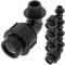 Embalagem com 5 unidades de polietileno rosca macho angular 25 mm x 3/4“ terminal para sistema de irrigação