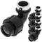 Pack de 5 unidades terminal de rosca hembra acodada de polietileno 20 mm x 1/2“ para sistema de riego
