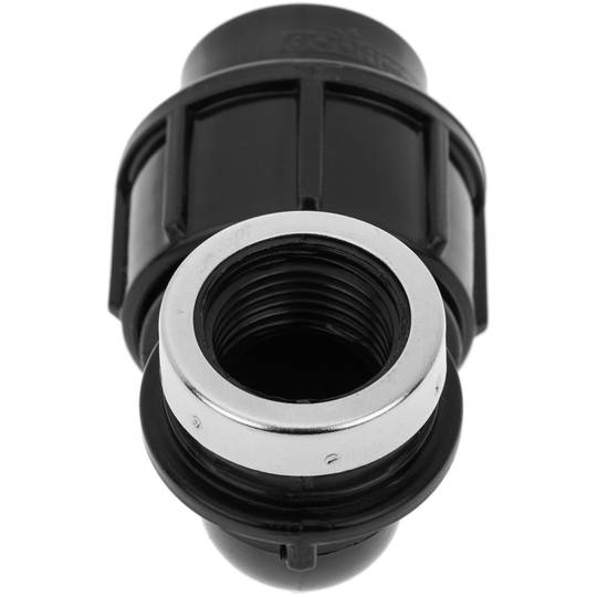 Pack de 5 unidades terminal de rosca hembra acodada de polietileno 20 mm x 1/2“ para sistema de riego