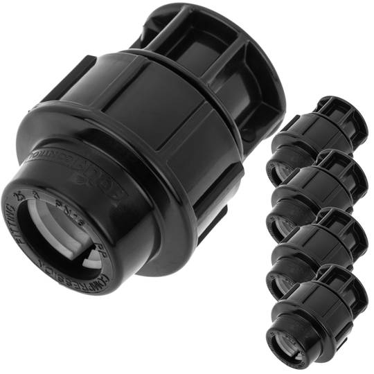 Confezione da 5 unità tappo terminale in polietilene 20 mm x 1/2“ per sistema di irrigazione