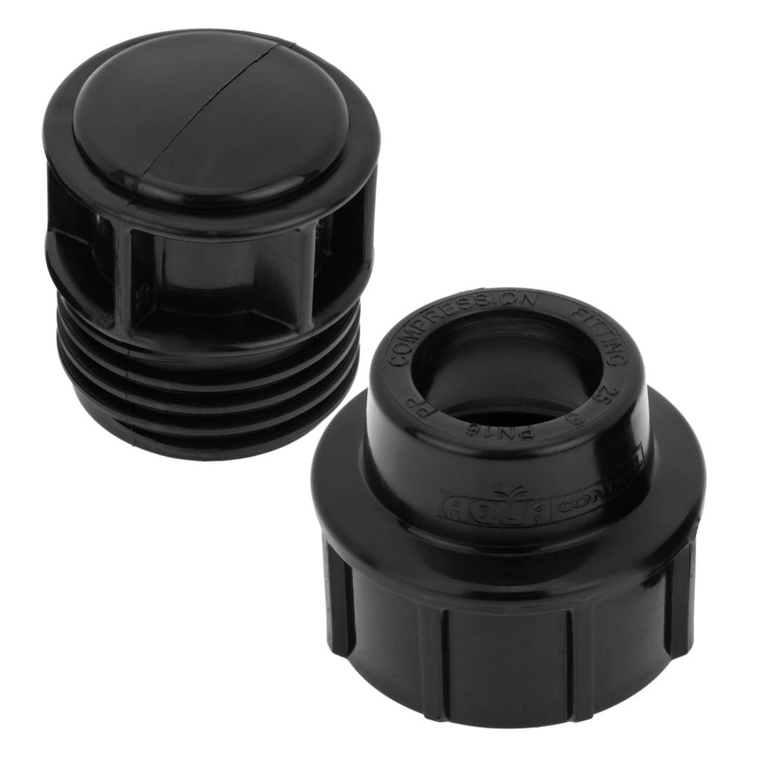 Confezione da 5 unità tappo terminale in polietilene 20 mm x 1/2“ per sistema di irrigazione