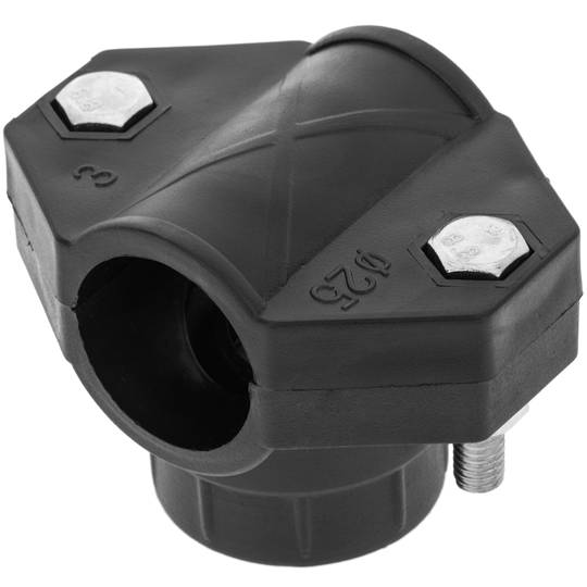 Pack de 5 unidades colar de aspiração em polietileno 25 mm x 1/2“ para sistema de rega
