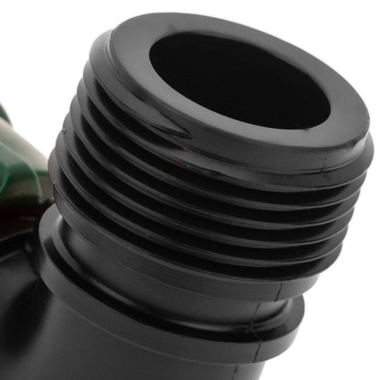 Pacote com 5 unidades de manifold rosca solta cotovelo 1 polegada cor preta