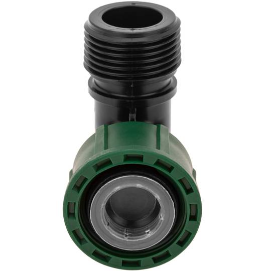 Pacote com 5 unidades de manifold rosca solta cotovelo 1 polegada cor preta