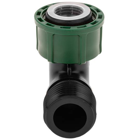 Pacote com 5 unidades de manifold rosca solta cotovelo 1 polegada cor preta