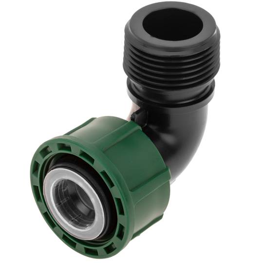 Pacote com 5 unidades de manifold rosca solta cotovelo 1 polegada cor preta