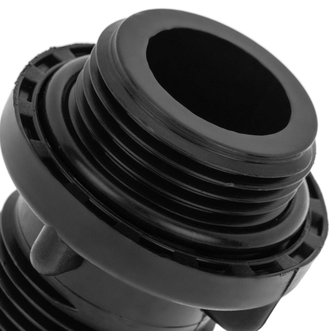 Pack de 5 unidades machón con junta tórica para colectores de 1 pulgada negro