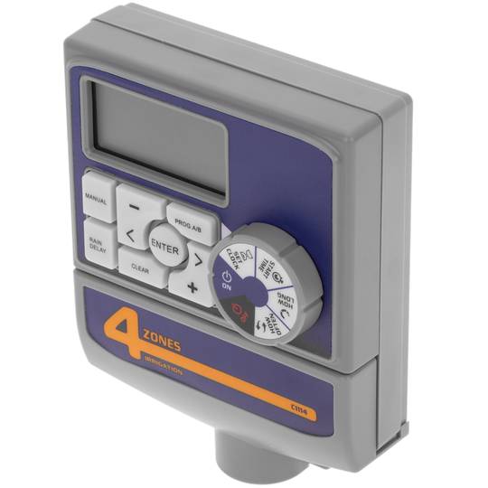 Elektryczny programator nawadniania do użytku w pomieszczeniach dla 4 stref nawadniania