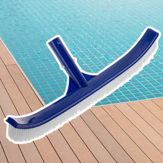 Brush with quick connection for cleaning pool edges of 45.5 cm