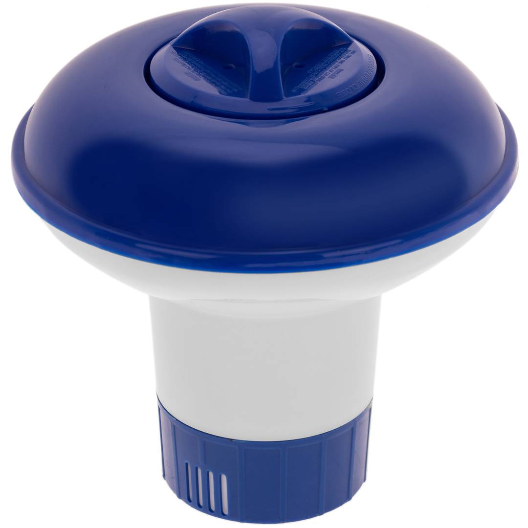 Dispensador de productos para mantenimiento de piscina de 13x13 cm