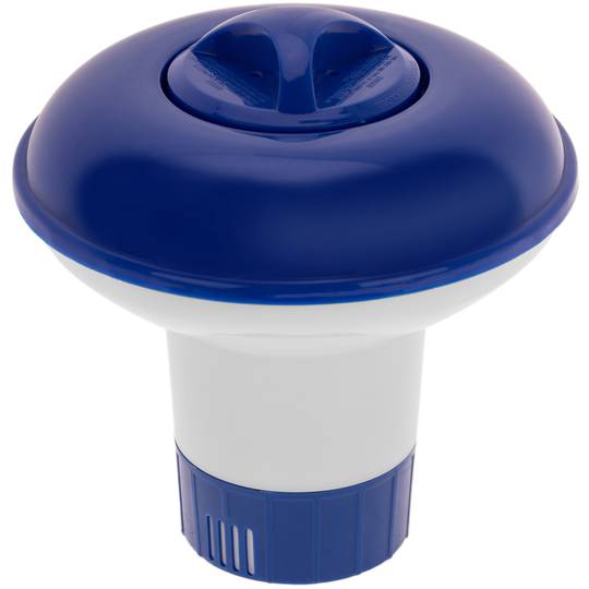 Dispensador de productos para mantenimiento de piscina de 13x13 cm