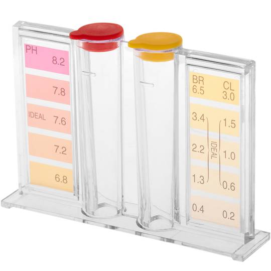 Kit per l'analisi di pH e cloro per acqua di piscina