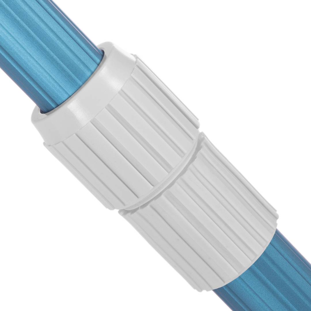 Cable de Extensión Trenzado de 3 Tomas con Enchufe Plano, 8ft