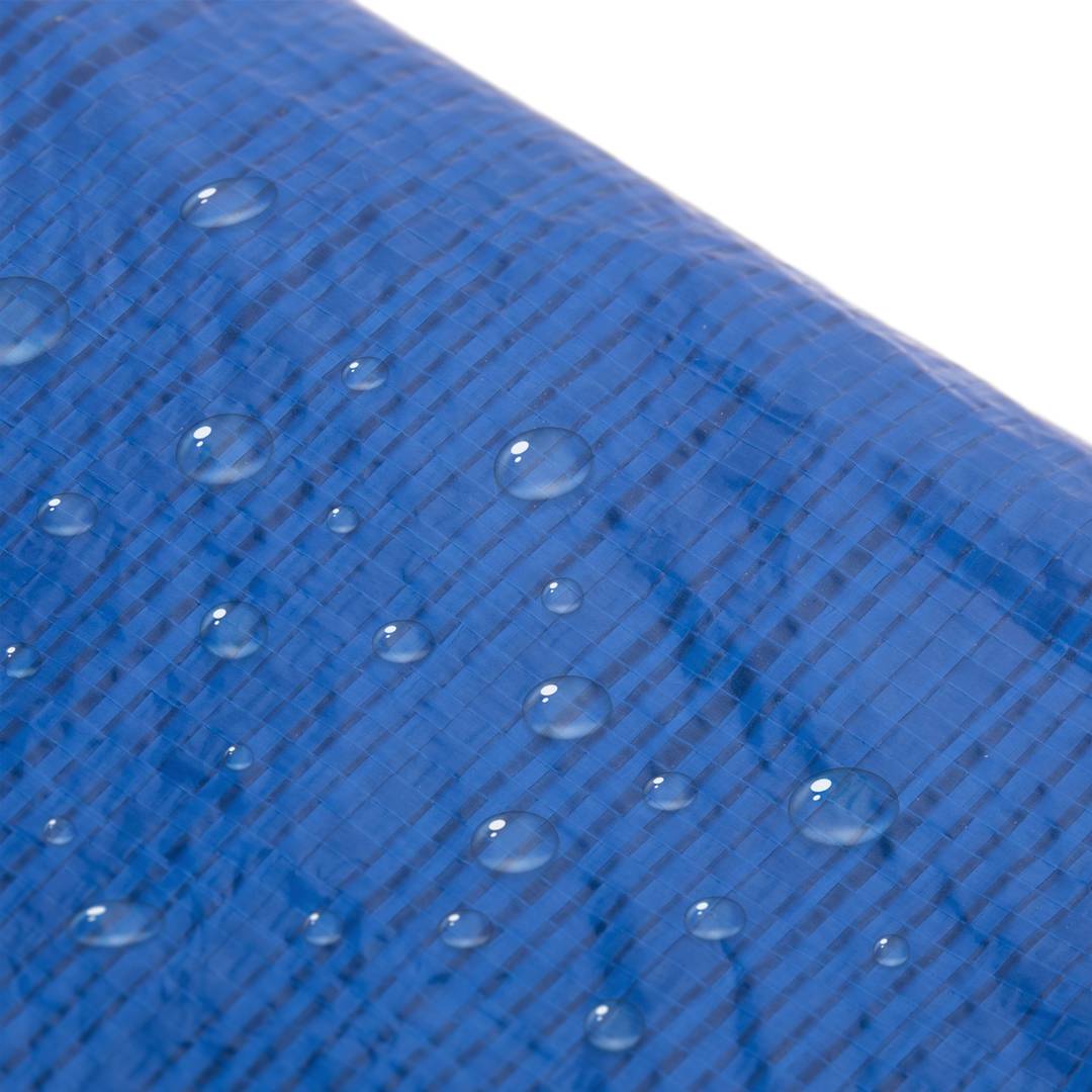 Luifel waterdicht beschermingsdoek dubbelzijdig polyethyleen groen en blauw 5x8m