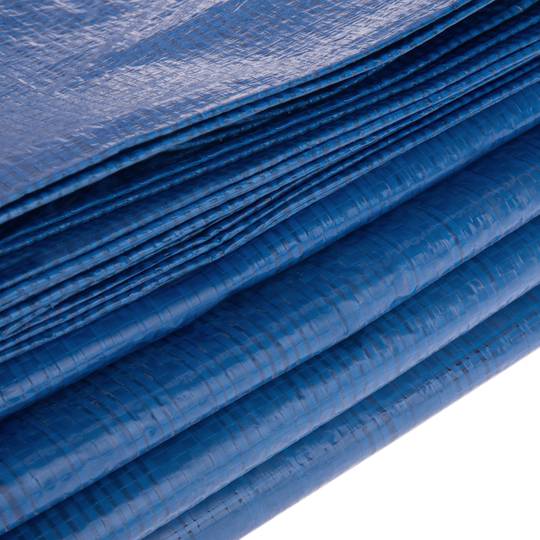 Markise, wasserdichtes Schutztuch, doppelseitiges Polyethylen, grün und blau, 6 x 10 m