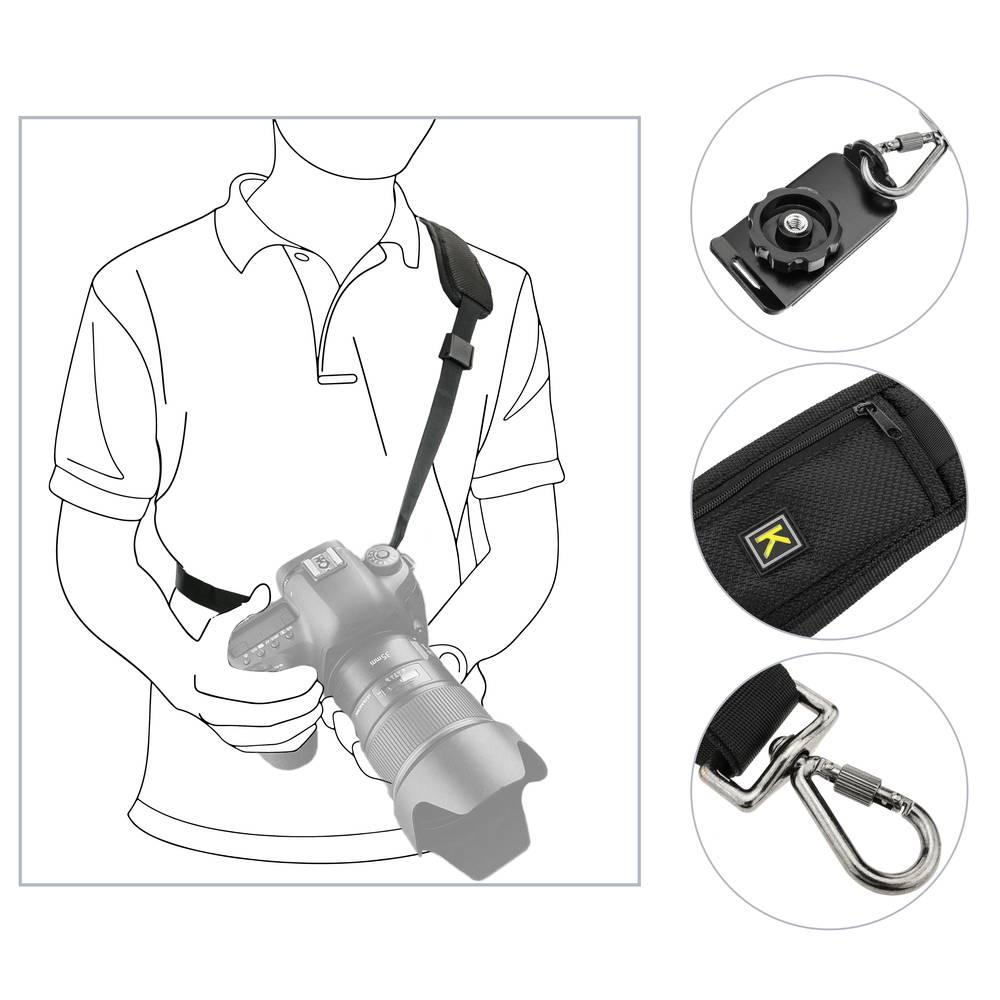 Correia de ombro para câmera DSLR Caden Quick Strap Caden Quick Strap