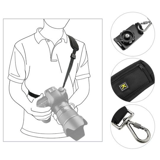 Correia de ombro para câmera DSLR Caden Quick Strap Caden Quick Strap