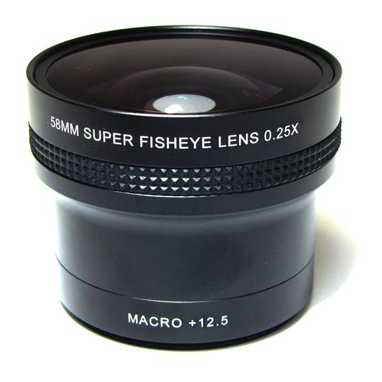 0.25X Fisheye montaggio 58 millimetri macro 12,5 X