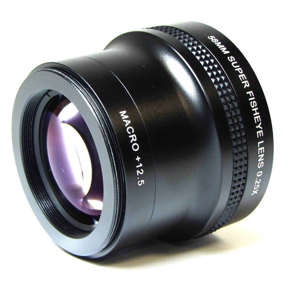 0.25X Fisheye montaggio 58 millimetri macro 12,5 X