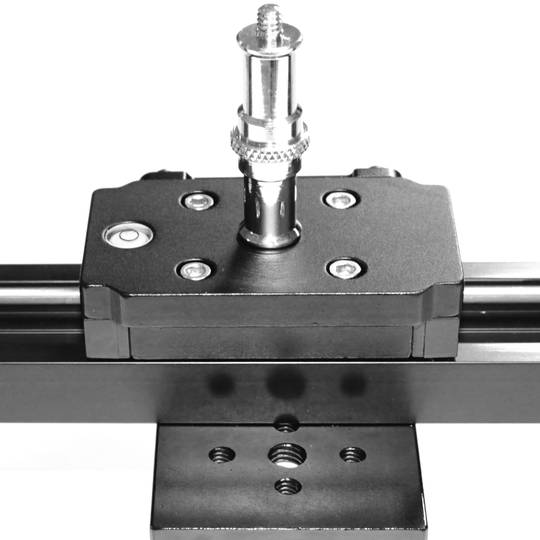 Base deslizante sobre carril de 115 cm para cámara fotográfica