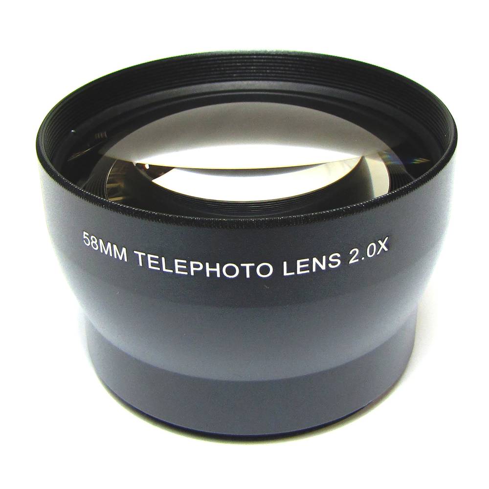 Lente telefoto teleobjetivo 2X montura 58mm