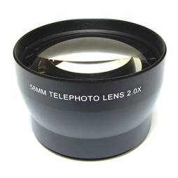 Lent telefoto teleobjectiu 2X muntura 58mm
